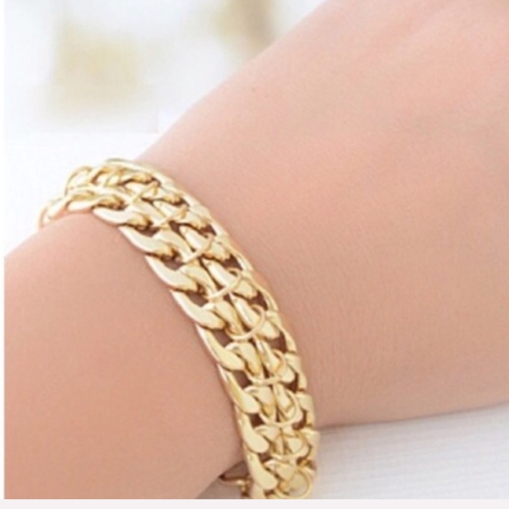 Chunky Double Chain Bracelet